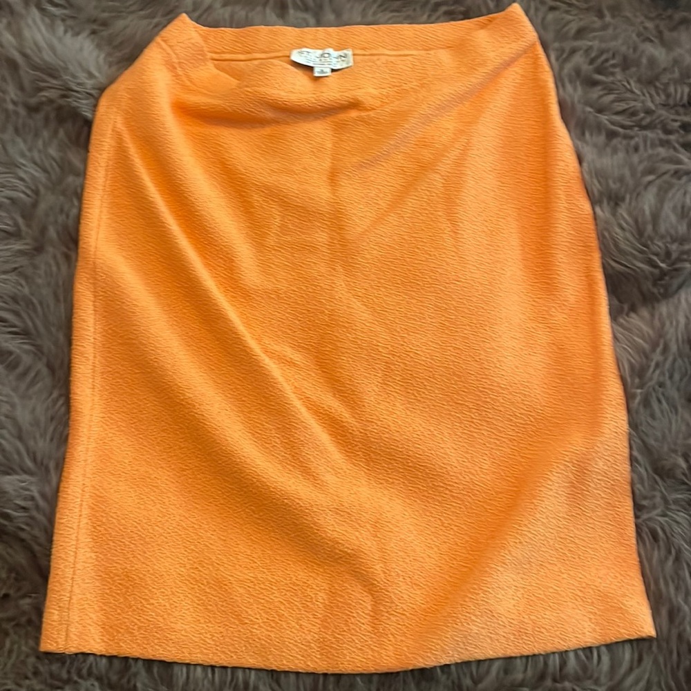 COPY - St. John Tangerine Above Knee skirt